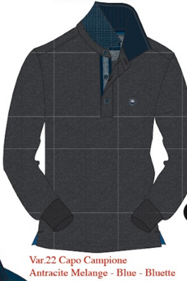 MEN'S POLO SHIRT M/L 43M9209 Tellini S.r.l. Wholesale Clothing