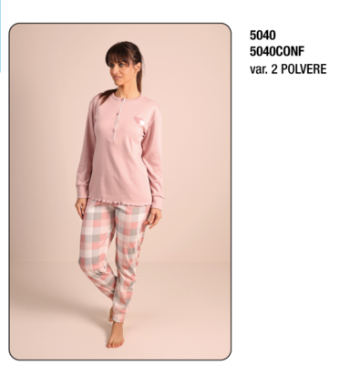 PIGIAMA DONNA M/L 5040 Tellini S.R.L. Velkoobchodní oblečení