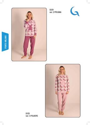 WOMEN'S PAJAMAS M/L 5121 Tellini S.r.l. Wholesale Clothing