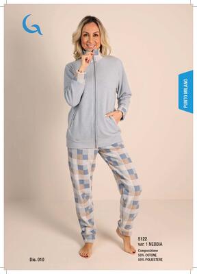 PIGIAMA APERTO DONNA M/L 5122 Tellini S.R.L. Velkoobchodní oblečení