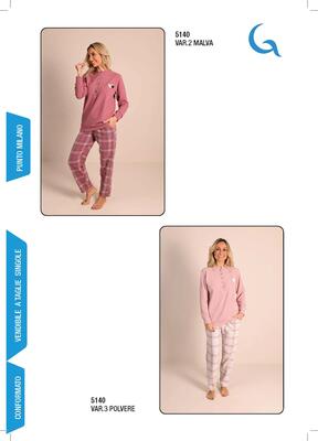 PIGIAMA DONNA M/L 5140 Tellini S.R.L. Veleprodajna odjeća