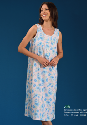 CAMICIA NOTTE SERAFINO DONNA S/L LR175169 Ingrosso Intimo Tellini S.r.l.
