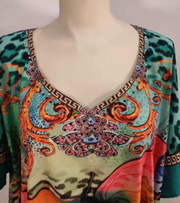 WOMEN'S KURTA SHIRT 3/4M 52597 Tellini S.r.l. Wholesale Clothing