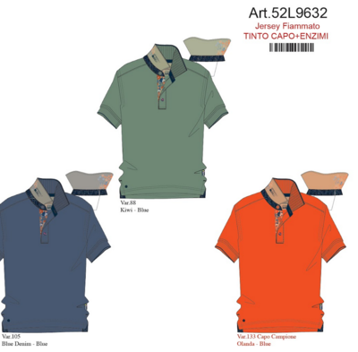 MEN'S POLO SHIRT S/M 52L9632 Tellini S.r.l. Wholesale Clothing