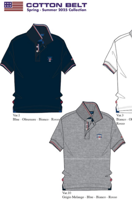 MEN'S POLO SHIRT S/M 52LCB01 Tellini S.r.l. Wholesale Clothing