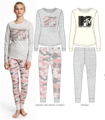 PIGIAMA DONNA M/L MTD5311 Tellini S.r.l. Ingrosso Abbigliamento