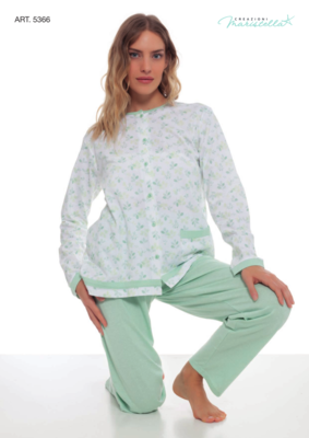 PIGIAMA APERTO DONNA M/L 5366 Ingrosso Pigiami donna Tellini S.r.l.