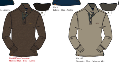 MEN'S POLO SHIRT M/L 53M9205 Tellini S.r.l. Wholesale Clothing