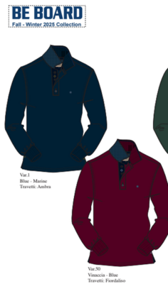 MEN'S POLO SHIRT M/L 53M9206 Tellini S.r.l. Wholesale Clothing