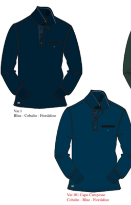 MEN'S POLO SHIRT M/L 53M9210 Tellini S.r.l. Wholesale Clothing