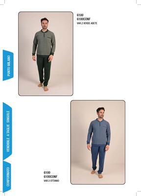 PIGIAMA CONFORMATO UOMO M/L 6100 Tellini S.R.L. Velkoobchodní oblečení