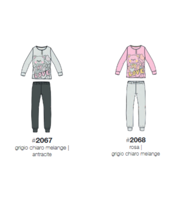 WOMEN'S SERAPH PAJAMAS M/L CRT651212 Tellini S.r.l. Wholesale Clothing