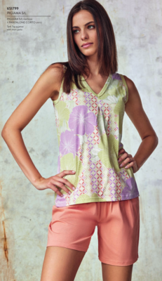 PIGIAMA DONNA S/L 651799 Tellini S.r.l. Ingrosso Abbigliamento