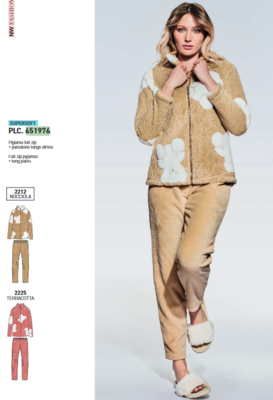 PIGIAMA APERTO DONNA M/L PLC 651976 Ingrosso Pigiami donna Tellini S.r.l.