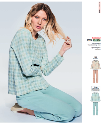 OPEN PYJAMAS WOMEN M/L FWN 651994 Tellini S.r.l. Wholesale Clothing