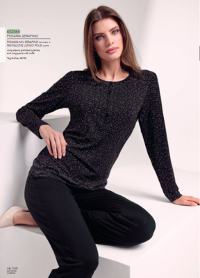 SERAFINO PYJAMAS WOMEN M/L 652064 Tellini S.r.l. Wholesale Clothing