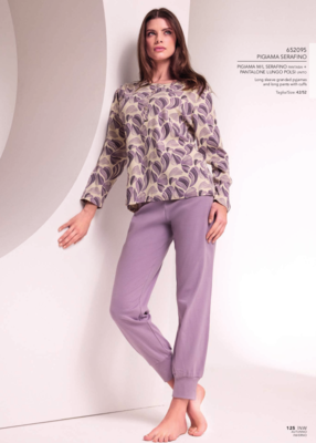SERAFINO PYJAMAS WOMEN M/L 652095 Tellini S.r.l. Wholesale Clothing