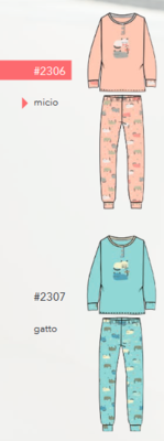 WOMEN'S SERAFINO PAJAMAS M/L KTT652376 Tellini S.r.l. Wholesale Clothing