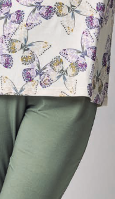 WOMEN'S SERAFINO PAJAMAS M/M 652685 Tellini S.r.l. Wholesale Clothing