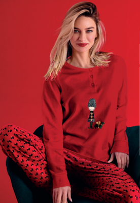 PIGIAMA SERAFINO NATALE DONNA M/L 652855 Tellini S.R.L. Veleprodajna odjeća
