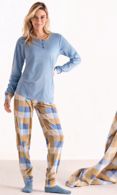 PIGIAMA SERAFINO DONNA M/L 652866 Tellini S.r.l. Ingrosso Abbigliamento