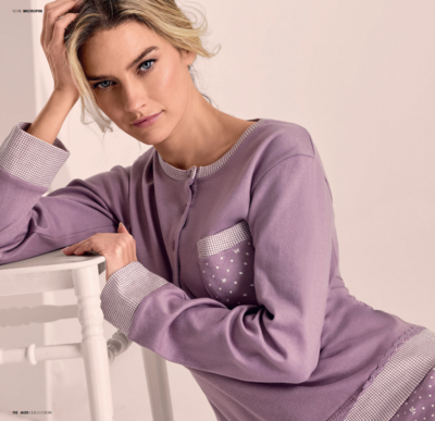 WOMEN'S SERAFINO PAJAMAS M/L 652896 50/54 Tellini S.r.l. Wholesale Clothing