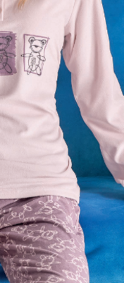 WOMEN'S SERAFINO PAJAMAS M/L 653008 Tellini S.r.l. Wholesale Clothing