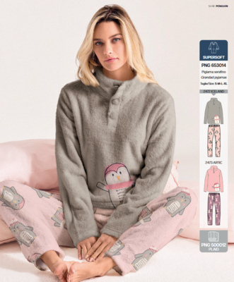 PIGIAMA SERAFINO DONNA M/L 653014 Tellini S.R.L. Veleprodajna odjeća