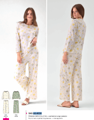 PIGIAMA DONNA M/L 654030 Tellini S.r.l. Wholesale Clothing