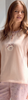WOMEN'S SERAFINO PAJAMAS M/L 654032 Tellini S.r.l. Wholesale Clothing