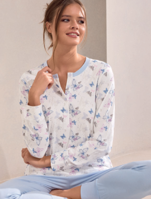 WOMEN'S OPEN PAJAMAS M/L 654222 Tellini S.r.l. Wholesale Clothing