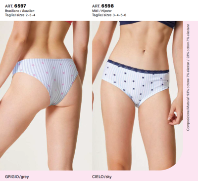 WOMEN'S BRIEFS 6596 Tellini S.r.l. Wholesale Clothing