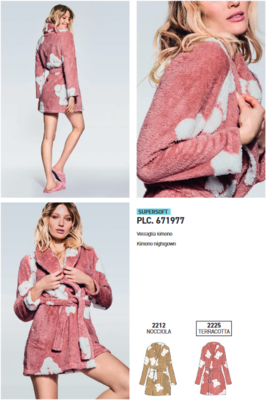 PLC 671977 WOMEN'S DRESSING GOWN Tellini S.r.l. Wholesale Clothing