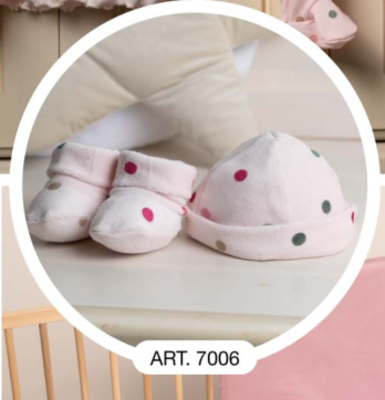 CAPPELINO+SCARPETTE NEONATA 7006 Tellini S.r.l. Wholesale Clothing