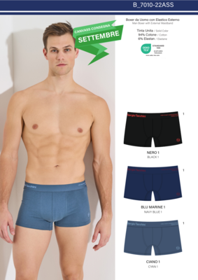 BOXER UOMO 7010/22ASS Tellini S.R.L. Velkoobchodní oblečení