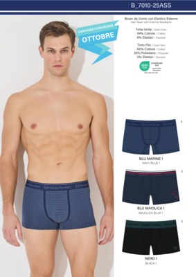BOXER UOMO 7010/25ASS Tellini S.R.L. Velkoobchodní oblečení