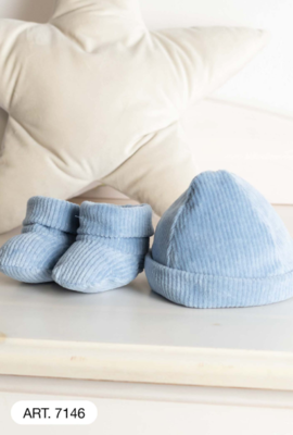 CAPPELINO+SCARPETTE NEONATO 7146 Tellini S.r.l. Wholesale Clothing