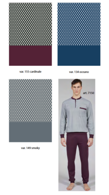 PIGIAMA SERAFINO UOMO M/L 7150 Ingrosso Pigiami uomo Tellini S.r.l.