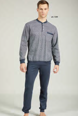 MEN'S SERAFINO PAJAMAS M/L 7209 Tellini S.r.l. Wholesale Clothing