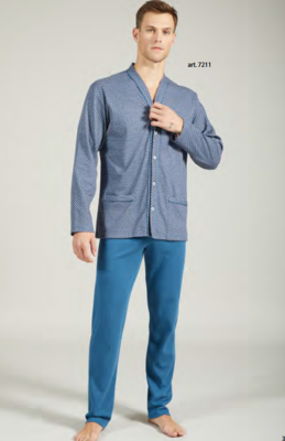 PIGIAMA APERTO CONFORMATO UOMO M/L 7211 Tellini S.r.l. Wholesale Clothing