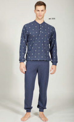 MEN'S SERAFINO PAJAMAS M/L 7273 Tellini S.r.l. Wholesale Clothing