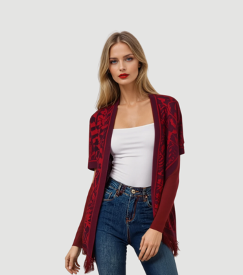 CARDIGAN MANTELLA DONNA A257429/ED Tellini S.r.l. Wholesale Clothing