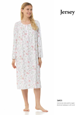 SERAFINO WOMEN'S NIGHT SHIRT M/L LQ174975 Tellini S.r.l. Wholesale Clothing