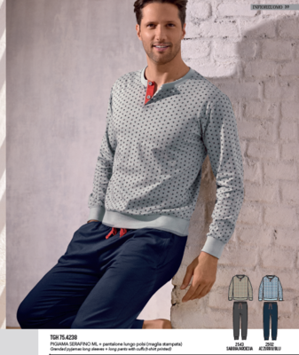 MUŠKA SERAFINO PIDŽAMA M/L 754238 Tellini S.R.L. Veleprodajna odjeća
