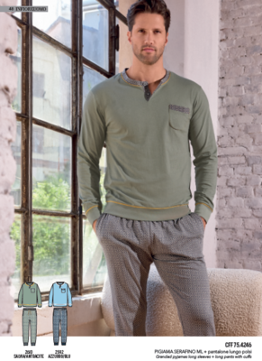 PIGIAMA SERAFINO UOMO M/L 754246 Tellini S.R.L. Veleprodajna odjeća