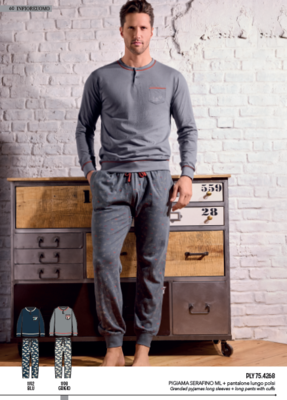 PIGIAMA SERAFINO UOMO M/L 754268 Tellini S.R.L. Veleprodajna odjeća