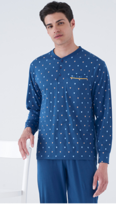 PIGIAMA UOMO M/L KC8232 Ingrosso Pigiami uomo Tellini S.r.l.