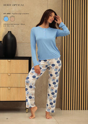 PIGIAMA SERAFINO DONNA M/L 8882 Ingrosso Pigiami donna Tellini S.r.l.