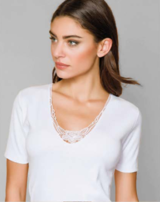 CAMICIOLA DONNA M/M 9202 PIZZO Ingrosso Intimo Tellini S.r.l.