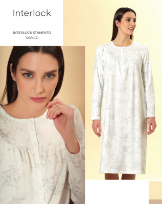 SERAFINO NIGHT SHIRT WOMEN M/L LQ292081 Tellini S.r.l. Wholesale Clothing